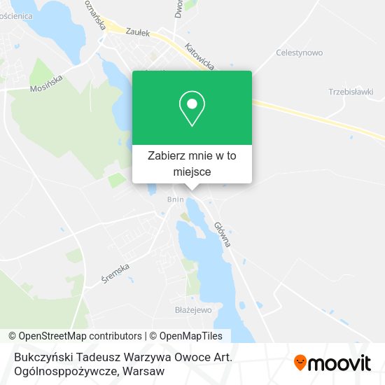 Mapa Bukczyński Tadeusz Warzywa Owoce Art. Ogólnosppożywcze