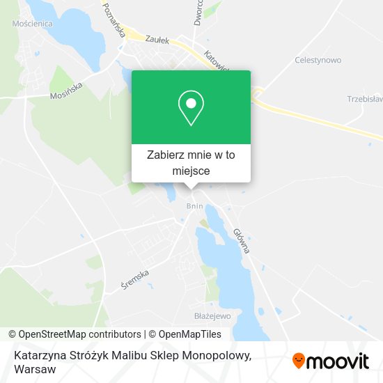 Mapa Katarzyna Stróżyk Malibu Sklep Monopolowy