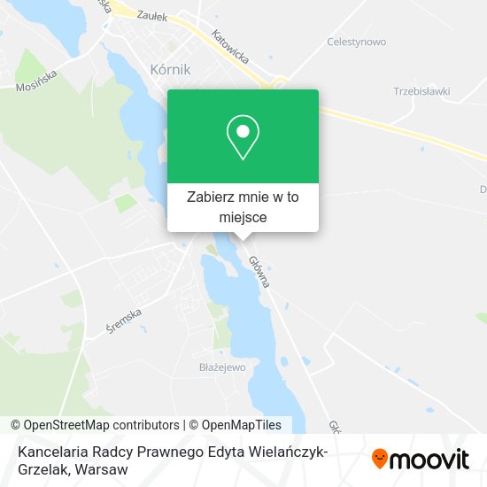 Mapa Kancelaria Radcy Prawnego Edyta Wielańczyk-Grzelak