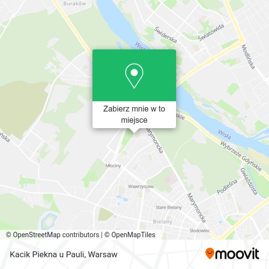 Mapa Kacik Piekna u Pauli