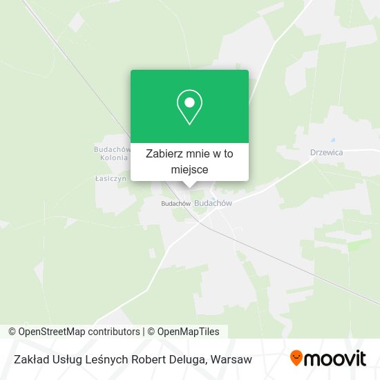 Mapa Zakład Usług Leśnych Robert Deluga