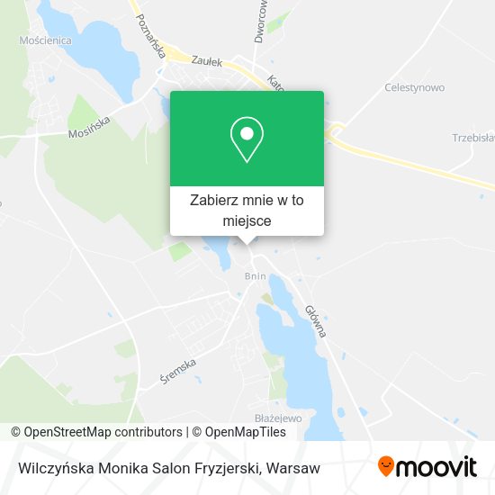 Mapa Wilczyńska Monika Salon Fryzjerski