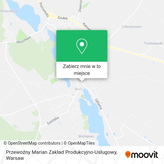 Mapa Przewoźny Marian Zakład Produkcyjno-Usługowy