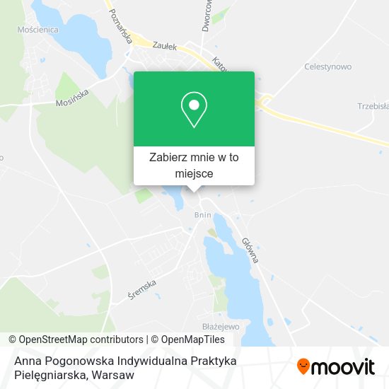 Mapa Anna Pogonowska Indywidualna Praktyka Pielęgniarska