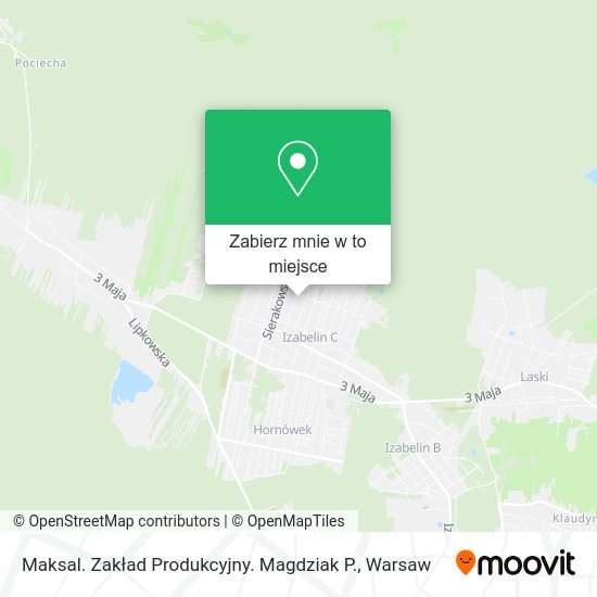 Mapa Maksal. Zakład Produkcyjny. Magdziak P.