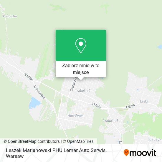 Mapa Leszek Marianowski PHU Lemar Auto Serwis