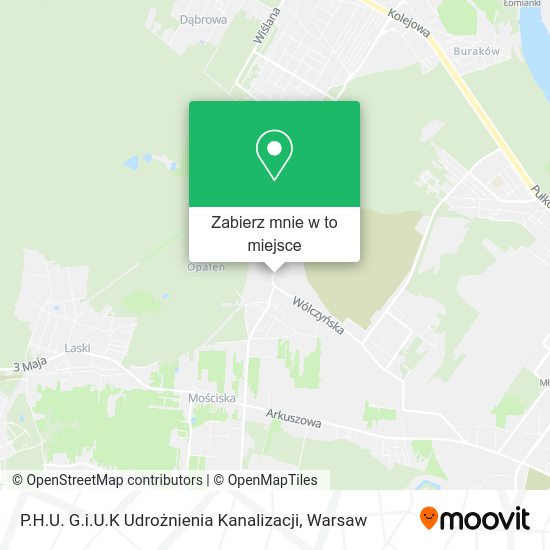 Mapa P.H.U. G.i.U.K Udrożnienia Kanalizacji