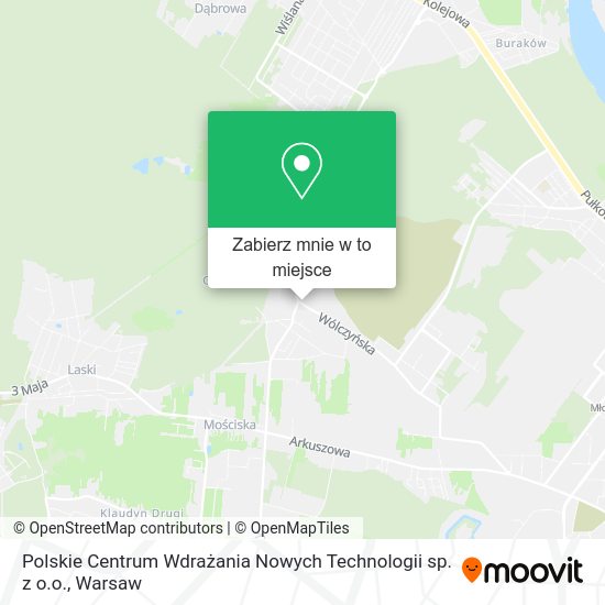 Mapa Polskie Centrum Wdrażania Nowych Technologii sp. z o.o.