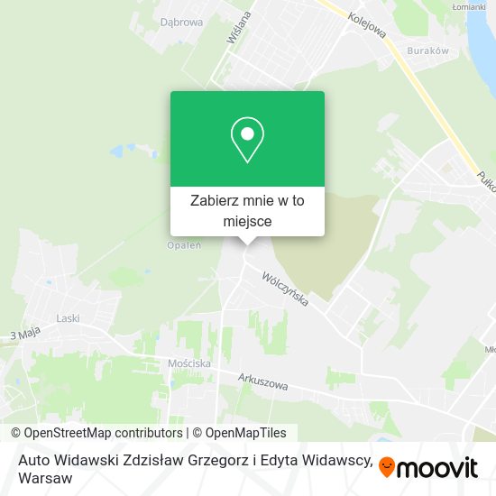 Mapa Auto Widawski Zdzisław Grzegorz i Edyta Widawscy