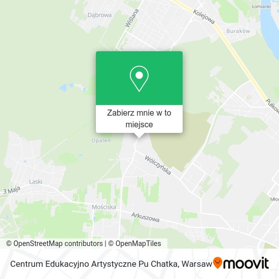 Mapa Centrum Edukacyjno Artystyczne Pu Chatka