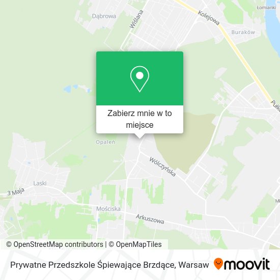 Mapa Prywatne Przedszkole Śpiewające Brzdące