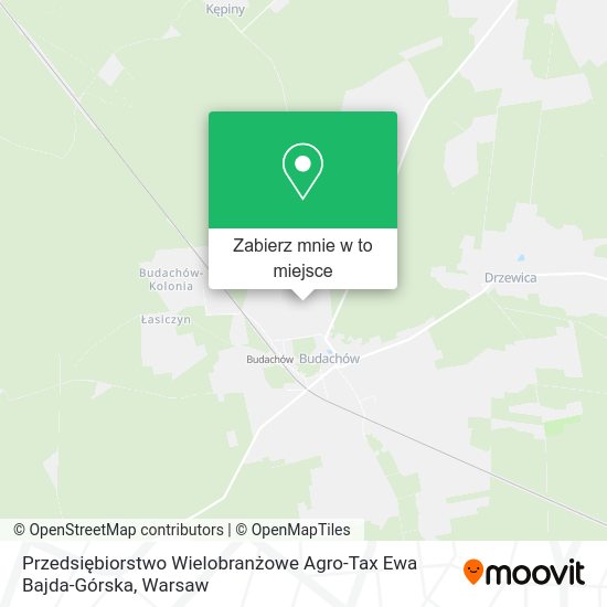 Mapa Przedsiębiorstwo Wielobranżowe Agro-Tax Ewa Bajda-Górska