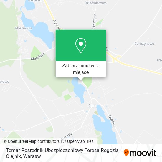 Mapa Temar Pośrednik Ubezpieczeniowy Teresa Rogozia Olejnik