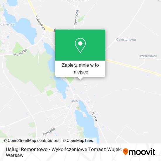 Mapa Usługi Remontowo - Wykończeniowe Tomasz Wujek