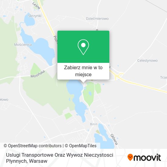 Mapa Uslugi Transportowe Oraz Wywoz Nieczystosci Plynnych