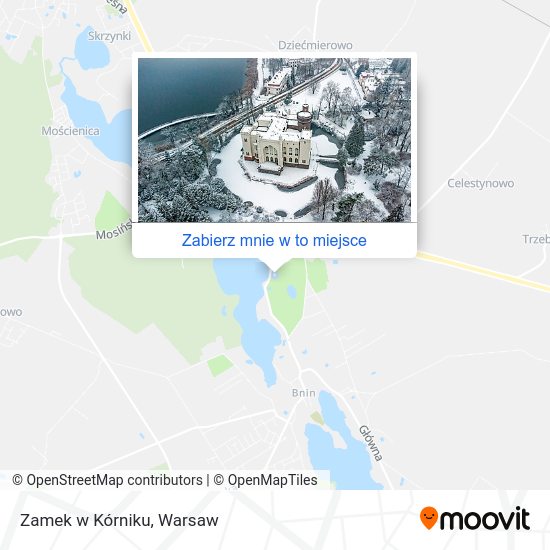 Mapa Zamek w Kórniku