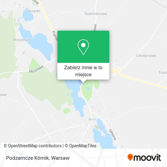 Mapa Podzamcze Kórnik