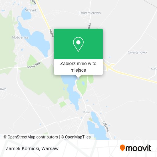 Mapa Zamek Kórnicki