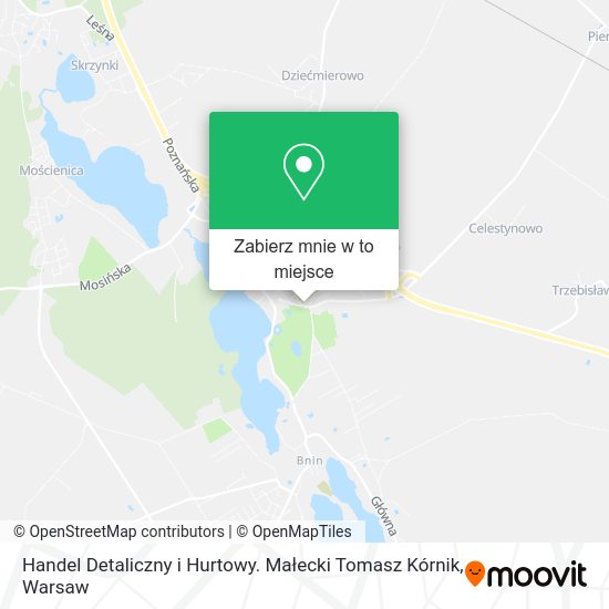 Mapa Handel Detaliczny i Hurtowy. Małecki Tomasz Kórnik