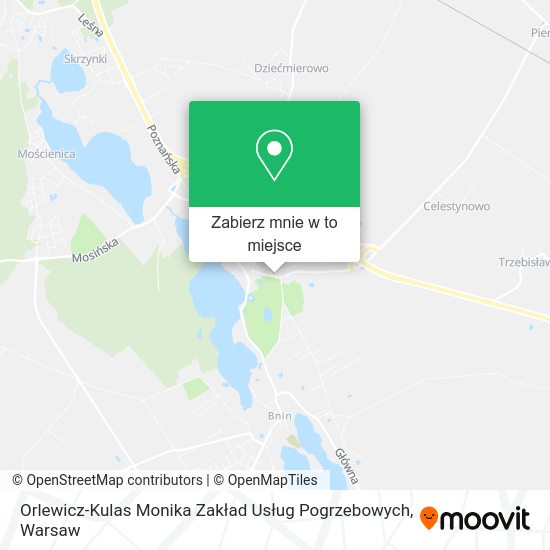 Mapa Orlewicz-Kulas Monika Zakład Usług Pogrzebowych