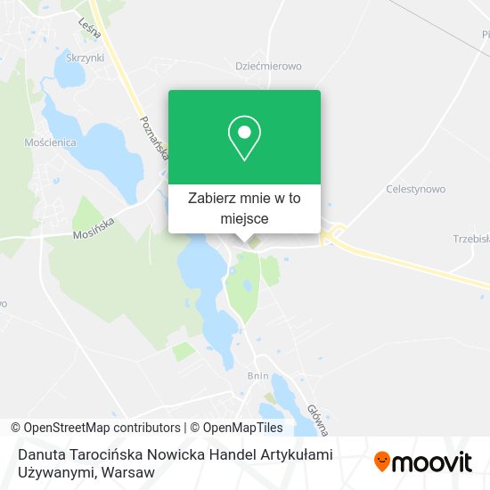 Mapa Danuta Tarocińska Nowicka Handel Artykułami Używanymi