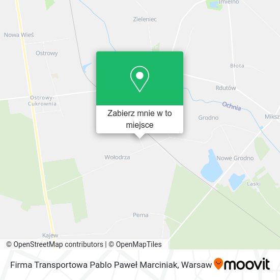 Mapa Firma Transportowa Pablo Paweł Marciniak