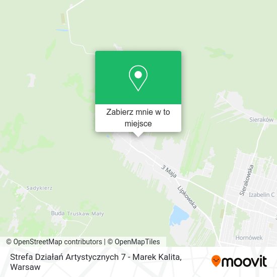 Mapa Strefa Działań Artystycznych 7 - Marek Kalita