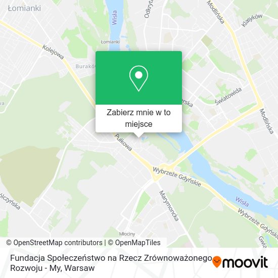 Mapa Fundacja Społeczeństwo na Rzecz Zrównoważonego Rozwoju - My