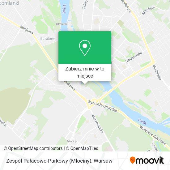 Mapa Zespół Pałacowo-Parkowy (Młociny)