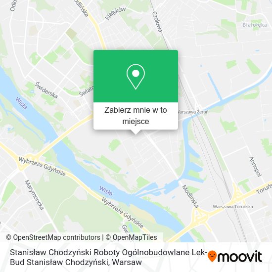 Mapa Stanisław Chodzyński Roboty Ogólnobudowlane Lek-Bud Stanisław Chodzyński