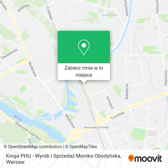 Mapa Kinga PHU - Wyrób i Sprzedaż Monika Obodyńska