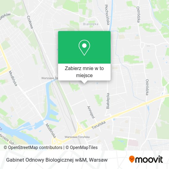 Mapa Gabinet Odnowy Biologicznej w&M