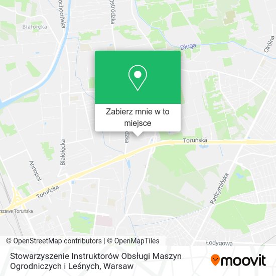 Mapa Stowarzyszenie Instruktorów Obsługi Maszyn Ogrodniczych i Leśnych