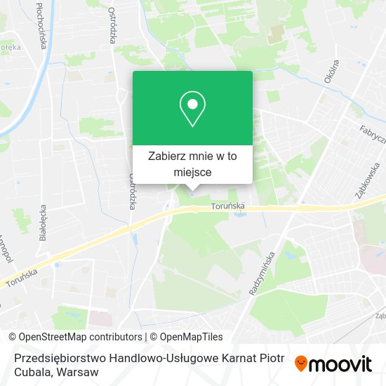 Mapa Przedsiębiorstwo Handlowo-Usługowe Karnat Piotr Cubala