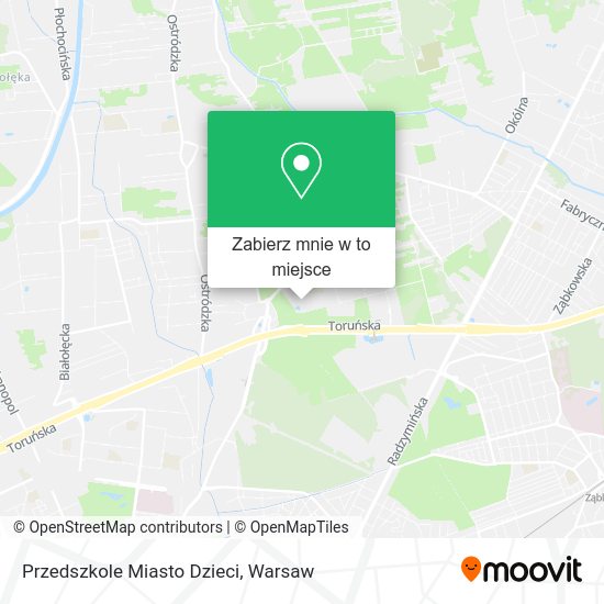 Mapa Przedszkole Miasto Dzieci