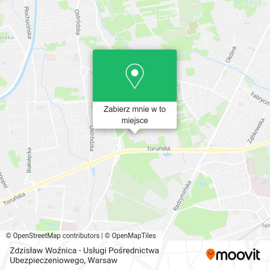 Mapa Zdzisław Woźnica - Usługi Pośrednictwa Ubezpieczeniowego