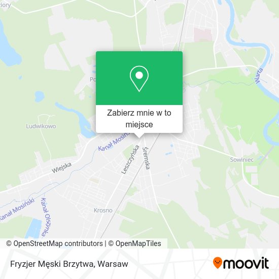 Mapa Fryzjer Męski Brzytwa