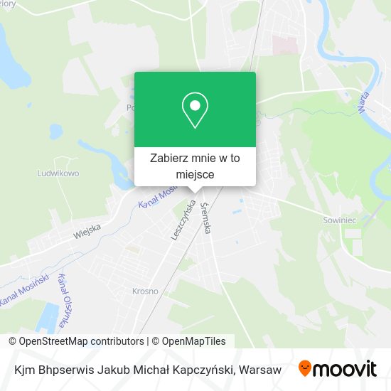 Mapa Kjm Bhpserwis Jakub Michał Kapczyński