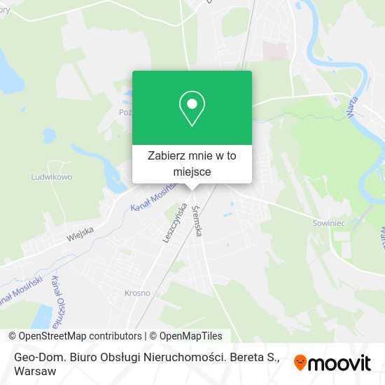 Mapa Geo-Dom. Biuro Obsługi Nieruchomości. Bereta S.