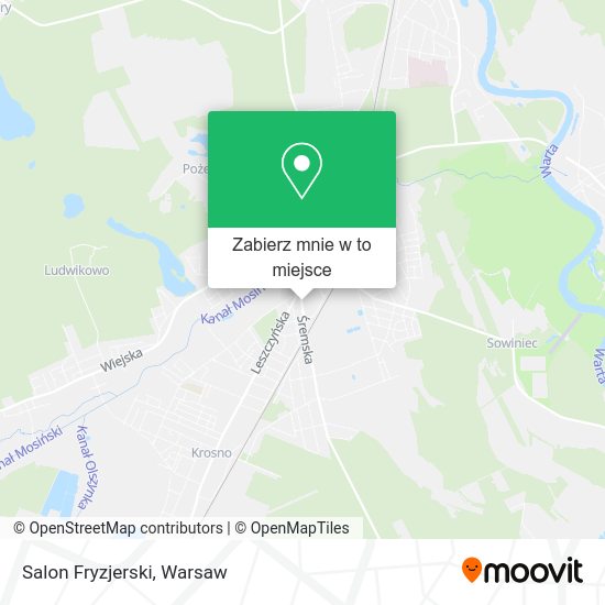 Mapa Salon Fryzjerski