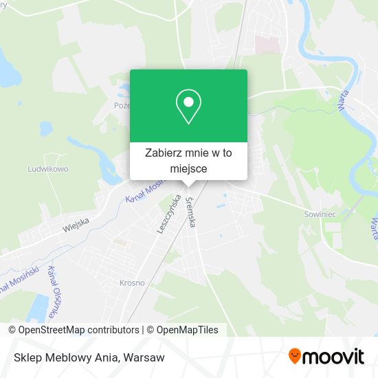 Mapa Sklep Meblowy Ania