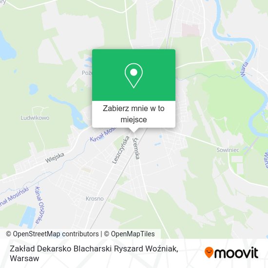 Mapa Zakład Dekarsko Blacharski Ryszard Woźniak