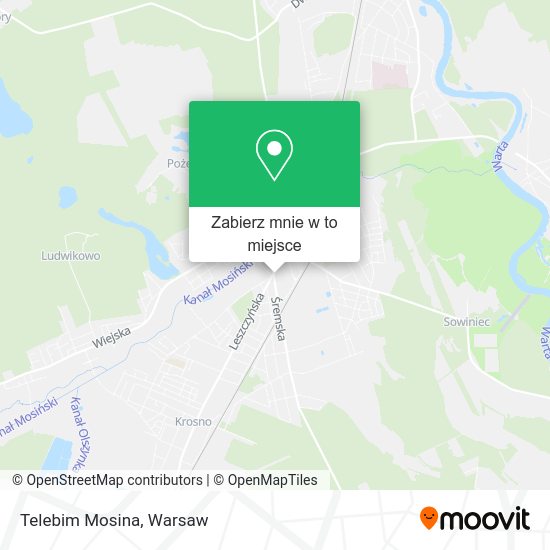 Mapa Telebim Mosina