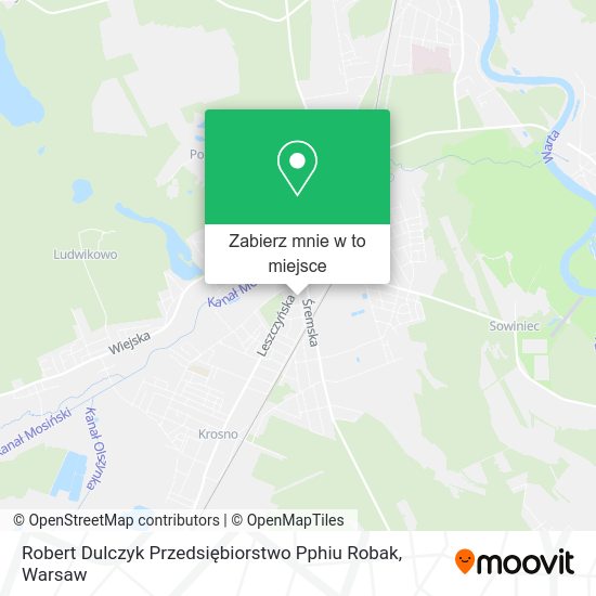 Mapa Robert Dulczyk Przedsiębiorstwo Pphiu Robak