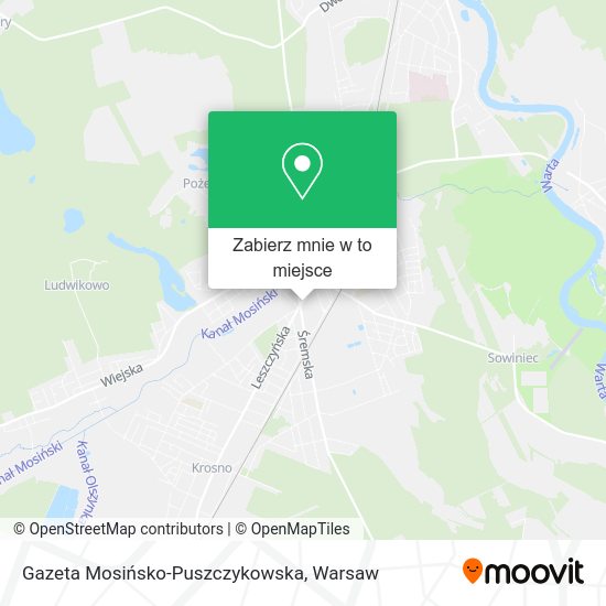 Mapa Gazeta Mosińsko-Puszczykowska