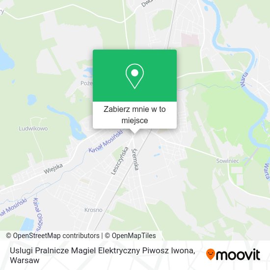 Mapa Uslugi Pralnicze Magiel Elektryczny Piwosz Iwona