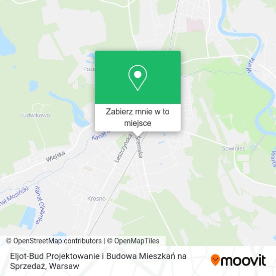 Mapa Eljot-Bud Projektowanie i Budowa Mieszkań na Sprzedaż