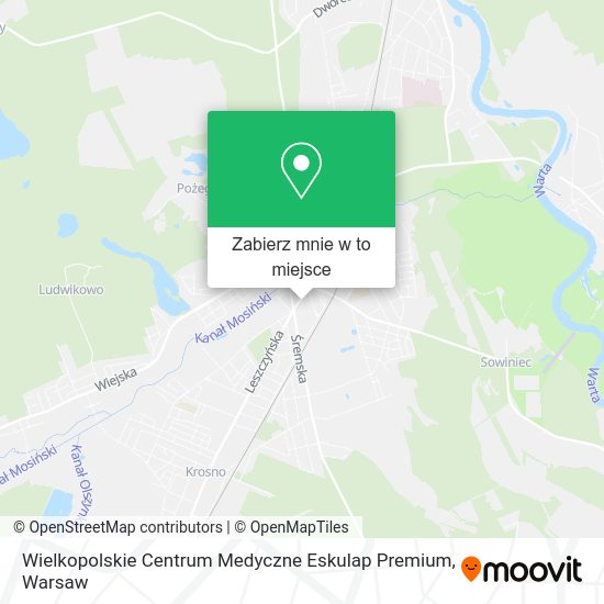 Mapa Wielkopolskie Centrum Medyczne Eskulap Premium