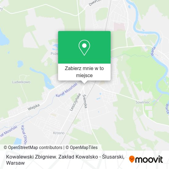 Mapa Kowalewski Zbigniew. Zakład Kowalsko - Ślusarski