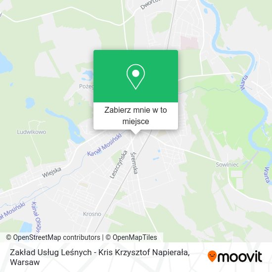 Mapa Zakład Usług Leśnych - Kris Krzysztof Napierała